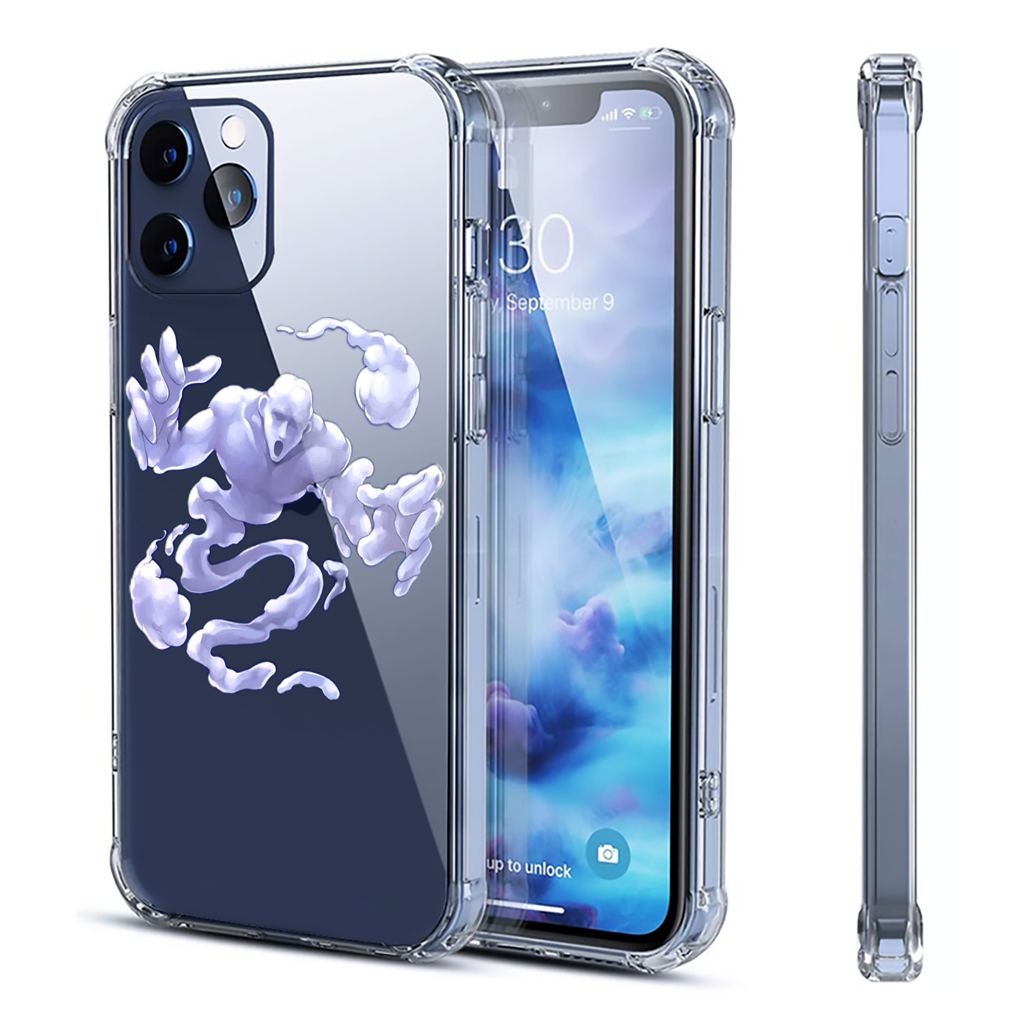 （画像用） 遊☆戯☆王 Yu-Gi-Oh! 【iPhone 12シリーズ対応】透明スマホケース（クリアソフトケース）